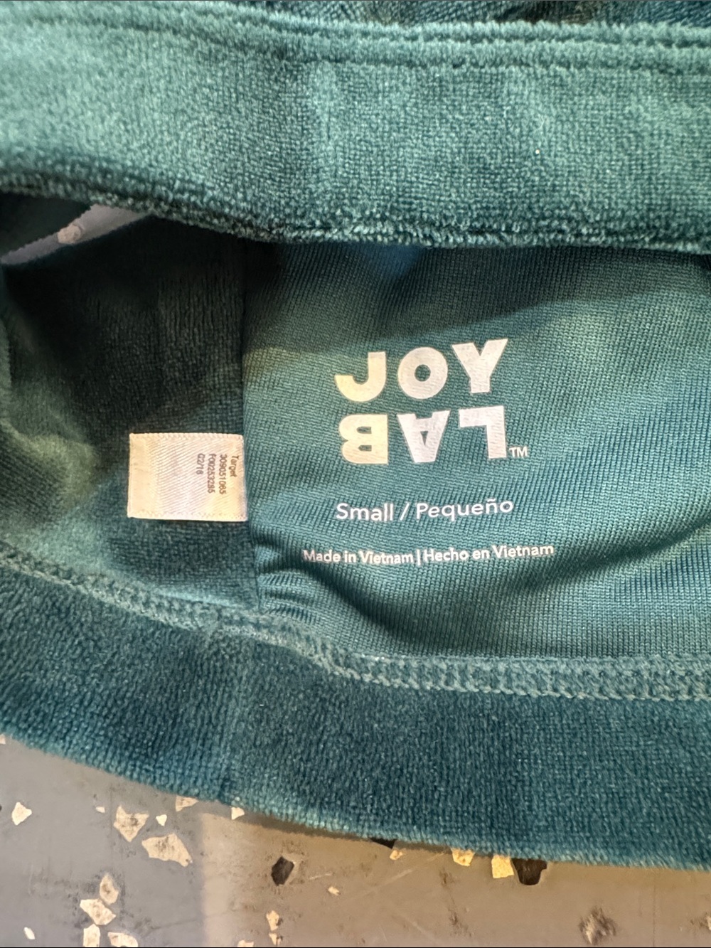 JoyLab Velvet Bralette - Forest Green - Picture 2 of 3